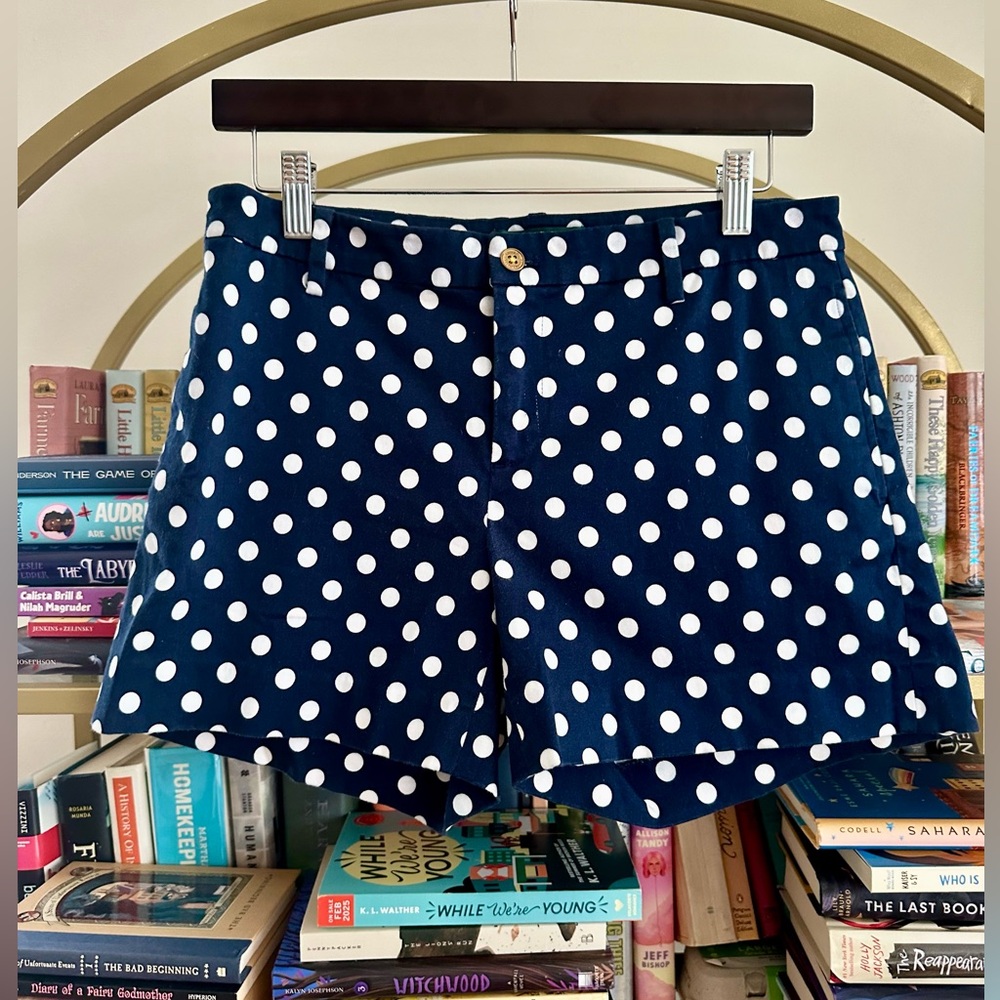 Lauren Ralph Lauren Navy & White Polka Dot Shorts 🩳⚓